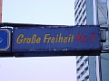 Reeper Bahn Grosse Freiheit Nr. 7-Schild